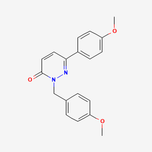 molecular formula C19H18N2O3 B4526202 2-(4-methoxybenzyl)-6-(4-methoxyphenyl)pyridazin-3(2H)-one 