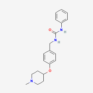 molecular formula C20H25N3O2 B4526209 N-{4-[(1-methyl-4-piperidinyl)oxy]benzyl}-N'-phenylurea 