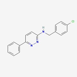 molecular formula C17H14ClN3 B4526219 N-(4-chlorobenzyl)-6-phenylpyridazin-3-amine 