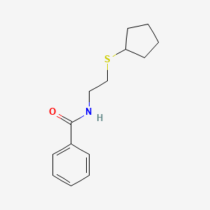 N-[2-(cyclopentylthio)ethyl]benzamide