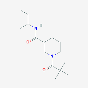 N-(sec-butyl)-1-(2,2-dimethylpropanoyl)-3-piperidinecarboxamide