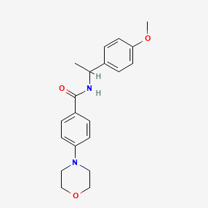 N-[1-(4-methoxyphenyl)ethyl]-4-(4-morpholinyl)benzamide