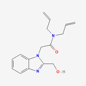 N,N-diallyl-2-[2-(hydroxymethyl)-1H-benzimidazol-1-yl]acetamide