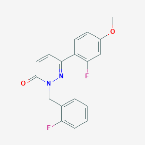 2-(2-fluorobenzyl)-6-(2-fluoro-4-methoxyphenyl)pyridazin-3(2H)-one