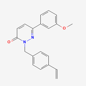 molecular formula C20H18N2O2 B4526318 2-(4-ethenylbenzyl)-6-(3-methoxyphenyl)pyridazin-3(2H)-one 