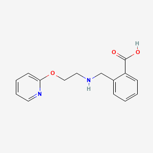 2-({[2-(Pyridin-2-yloxy)ethyl]amino}methyl)benzoic acid