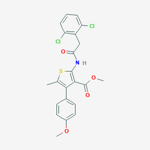 Methyl 2-{[(2,6-dichlorophenyl)acetyl]amino}-4-(4-methoxyphenyl)-5-methyl-3-thiophenecarboxylate