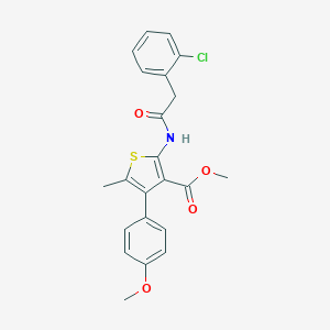Methyl 2-{[(2-chlorophenyl)acetyl]amino}-4-(4-methoxyphenyl)-5-methyl-3-thiophenecarboxylate