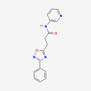 3-(3-phenyl-1,2,4-oxadiazol-5-yl)-N-(pyridin-3-yl)propanamide