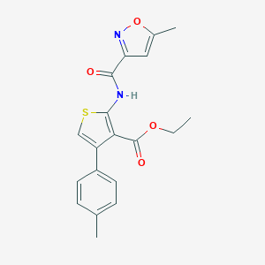 Ethyl 2-{[(5-methyl-3-isoxazolyl)carbonyl]amino}-4-(4-methylphenyl)-3-thiophenecarboxylate