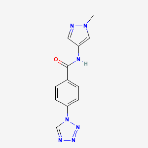 N-(1-methyl-1H-pyrazol-4-yl)-4-(1H-tetrazol-1-yl)benzamide