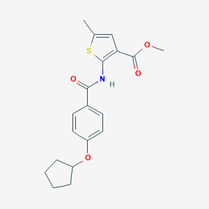 Methyl 2-{[4-(cyclopentyloxy)benzoyl]amino}-5-methyl-3-thiophenecarboxylate