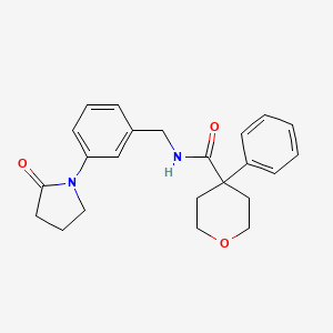 N-[3-(2-oxo-1-pyrrolidinyl)benzyl]-4-phenyltetrahydro-2H-pyran-4-carboxamide