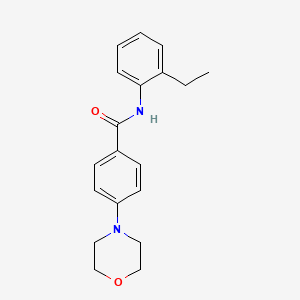 molecular formula C19H22N2O2 B4526482 N-(2-ethylphenyl)-4-(4-morpholinyl)benzamide 