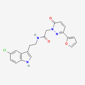 molecular formula C20H17ClN4O3 B4526493 N-[2-(5-chloro-1H-indol-3-yl)ethyl]-2-[3-(furan-2-yl)-6-oxopyridazin-1(6H)-yl]acetamide 