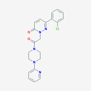 6-(2-chlorophenyl)-2-{2-oxo-2-[4-(2-pyridyl)piperazino]ethyl}-3(2H)-pyridazinone