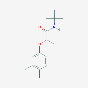 molecular formula C15H23NO2 B4526548 N-(tert-butyl)-2-(3,4-dimethylphenoxy)propanamide 