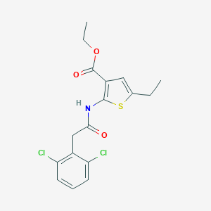 Ethyl 2-{[(2,6-dichlorophenyl)acetyl]amino}-5-ethyl-3-thiophenecarboxylate