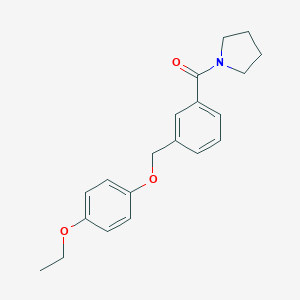 1-{3-[(4-Ethoxyphenoxy)methyl]benzoyl}pyrrolidine