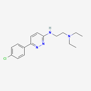 molecular formula C16H21ClN4 B4526570 N'-[6-(4-chlorophenyl)pyridazin-3-yl]-N,N-diethylethane-1,2-diamine 