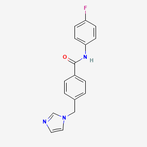 N-(4-fluorophenyl)-4-(imidazol-1-ylmethyl)benzamide