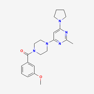 4-[4-(3-Methoxybenzoyl)piperazin-1-YL]-2-methyl-6-(pyrrolidin-1-YL)pyrimidine