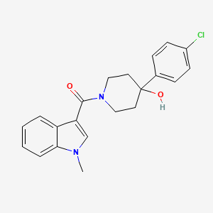 molecular formula C21H21ClN2O2 B4526619 [4-(4-chlorophenyl)-4-hydroxypiperidin-1-yl](1-methyl-1H-indol-3-yl)methanone 