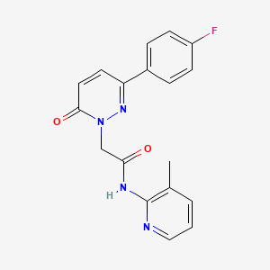 molecular formula C18H15FN4O2 B4526626 2-(3-(4-fluorophenyl)-6-oxopyridazin-1(6H)-yl)-N-(3-methylpyridin-2-yl)acetamide 