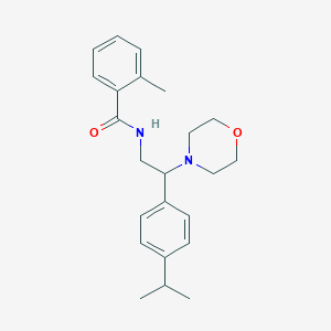 N-[2-(4-isopropylphenyl)-2-(4-morpholinyl)ethyl]-2-methylbenzamide