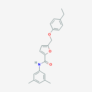 molecular formula C22H23NO3 B452664 N-(3,5-dimethylphenyl)-5-[(4-ethylphenoxy)methyl]-2-furamide 