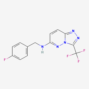 N-(4-fluorobenzyl)-3-(trifluoromethyl)[1,2,4]triazolo[4,3-b]pyridazin-6-amine