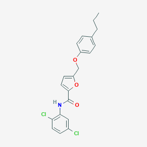 molecular formula C21H19Cl2NO3 B452669 N-(2,5-dichlorophenyl)-5-[(4-propylphenoxy)methyl]-2-furamide 