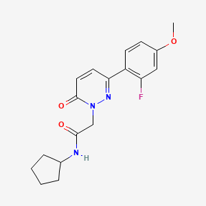 N-cyclopentyl-2-[3-(2-fluoro-4-methoxyphenyl)-6-oxopyridazin-1(6H)-yl]acetamide