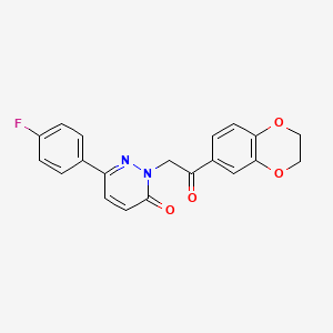 2-[2-(2,3-dihydro-1,4-benzodioxin-6-yl)-2-oxoethyl]-6-(4-fluorophenyl)pyridazin-3(2H)-one