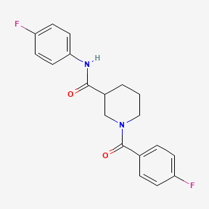 molecular formula C19H18F2N2O2 B4526716 1-(4-fluorobenzoyl)-N-(4-fluorophenyl)-3-piperidinecarboxamide 