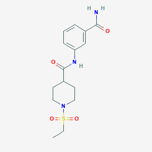 N-[3-(aminocarbonyl)phenyl]-1-(ethylsulfonyl)-4-piperidinecarboxamide