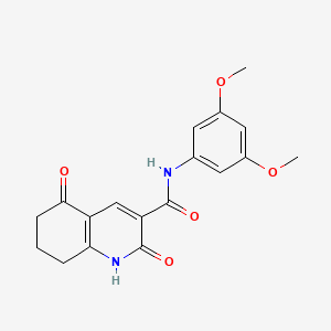 N-(3,5-dimethoxyphenyl)-2,5-dioxo-1,2,5,6,7,8-hexahydroquinoline-3-carboxamide