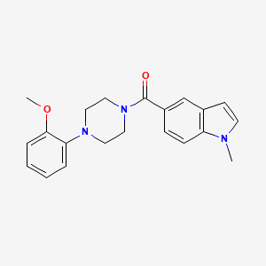 molecular formula C21H23N3O2 B4526745 [4-(2-methoxyphenyl)piperazin-1-yl](1-methyl-1H-indol-5-yl)methanone 