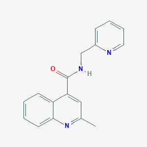 molecular formula C17H15N3O B4526747 2-methyl-N-(pyridin-2-ylmethyl)quinoline-4-carboxamide 