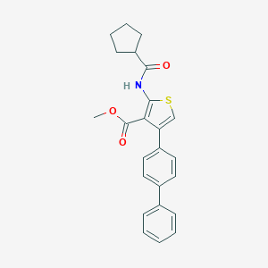 METHYL 4-{[1,1'-BIPHENYL]-4-YL}-2-CYCLOPENTANEAMIDOTHIOPHENE-3-CARBOXYLATE