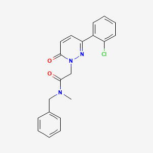 molecular formula C20H18ClN3O2 B4526794 N-benzyl-2-(3-(2-chlorophenyl)-6-oxopyridazin-1(6H)-yl)-N-methylacetamide 