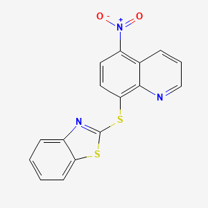 8-Benzothiazol-2-ylthio-5-nitroquinoline