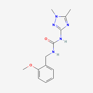 N-(1,5-dimethyl-1H-1,2,4-triazol-3-yl)-N'-(2-methoxybenzyl)urea trifluoroacetate