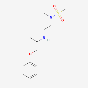 molecular formula C13H22N2O3S B4526913 N-methyl-N-{2-[(1-methyl-2-phenoxyethyl)amino]ethyl}methanesulfonamide 