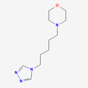 molecular formula C11H20N4O B4526940 4-[5-(4H-1,2,4-triazol-4-yl)pentyl]morpholine 