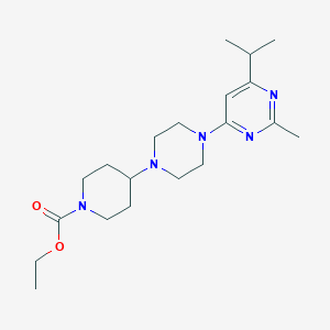 ethyl 4-[4-(6-isopropyl-2-methylpyrimidin-4-yl)piperazin-1-yl]piperidine-1-carboxylate