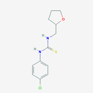 molecular formula C12H15ClN2OS B452700 N-(4-chlorophenyl)-N'-(tetrahydro-2-furanylmethyl)thiourea 