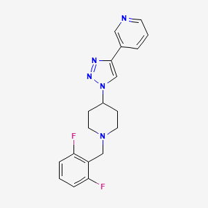 molecular formula C19H19F2N5 B4527008 3-[1-[1-[(2,6-Difluorophenyl)methyl]piperidin-4-yl]triazol-4-yl]pyridine 