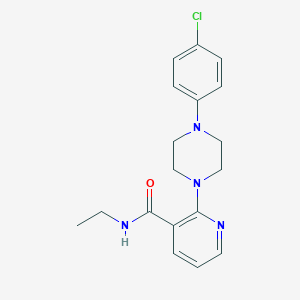 2-[4-(4-chlorophenyl)-1-piperazinyl]-N-ethylnicotinamide