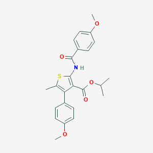 Isopropyl 2-[(4-methoxybenzoyl)amino]-4-(4-methoxyphenyl)-5-methyl-3-thiophenecarboxylate